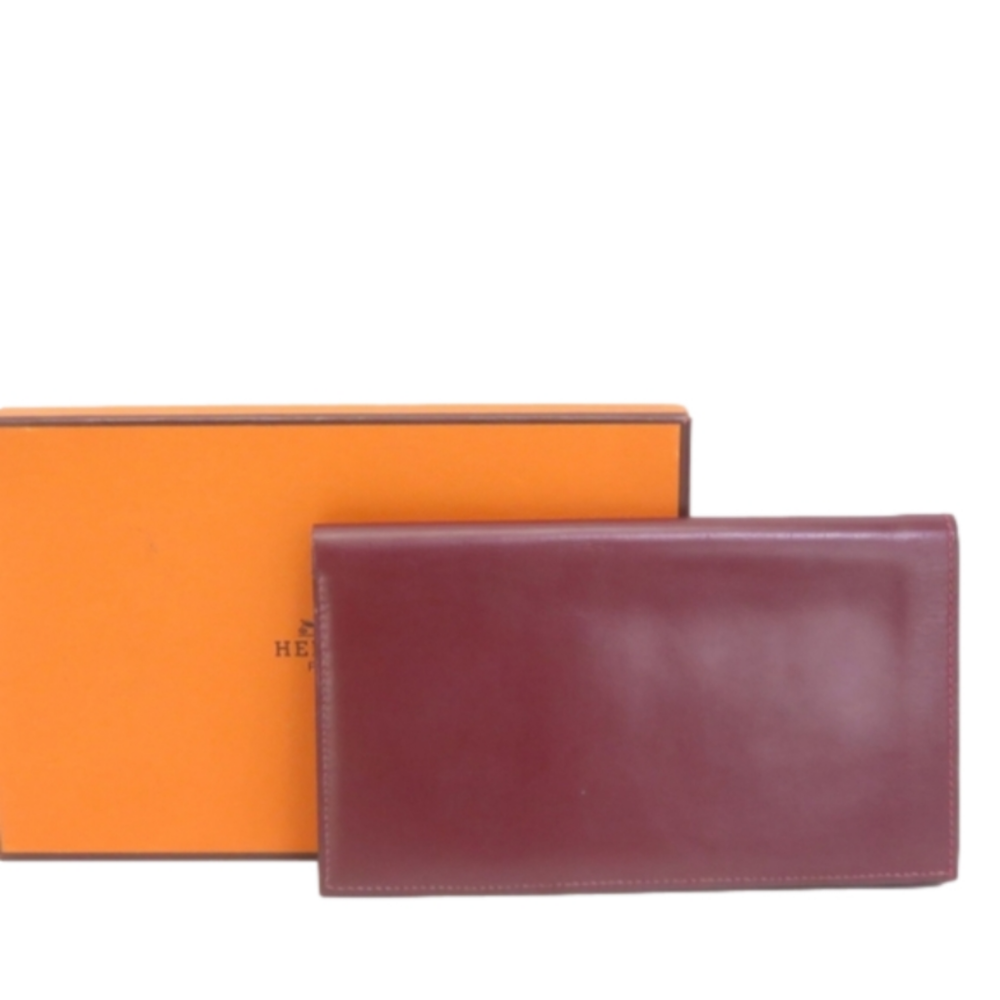 100% Authentic Hermès Hermes Calf Wallet Purse